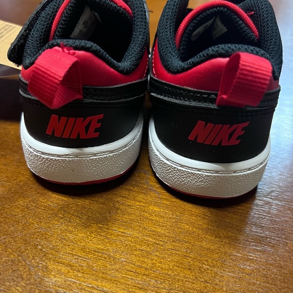 Nike Court Borough Low Recraft  8C university Red Black unisex New In Box Toddle - Picture 5 of 14